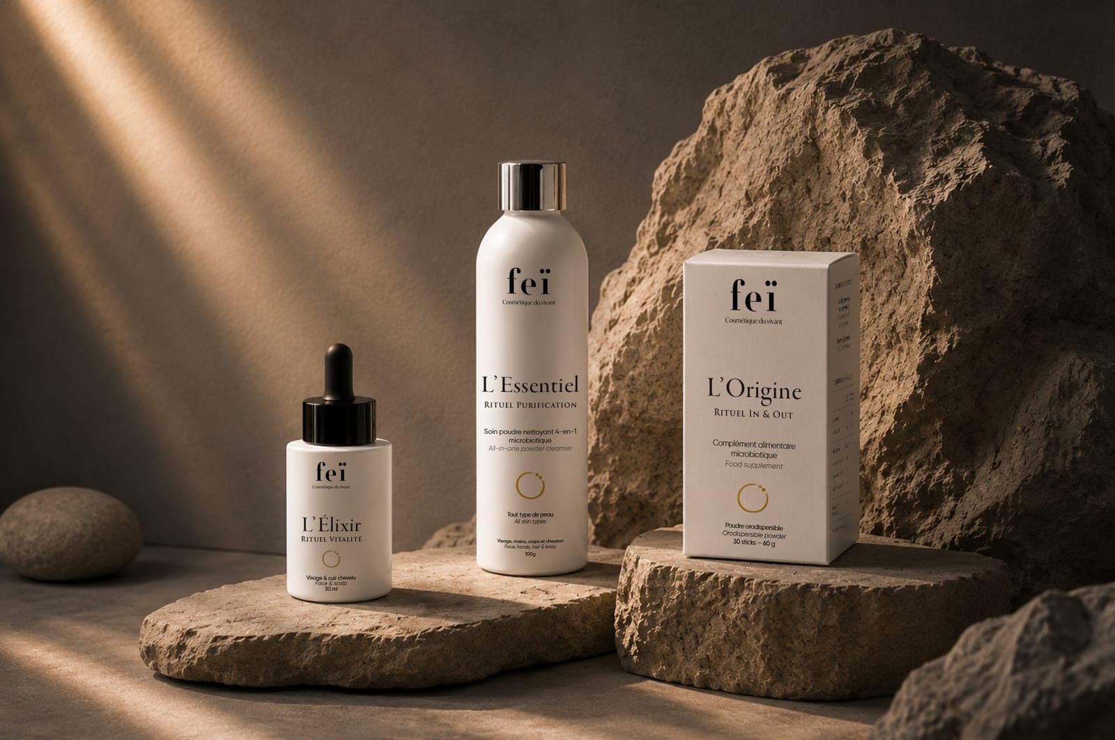La Cure Feï : L'Essentiel, L'Élixir et L'Origine réunis sur la pierre